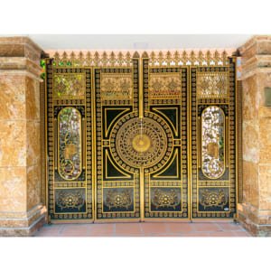 Cổng nhôm đúc mẫu C-006