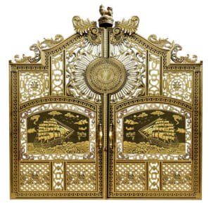 Cổng nhôm đúc mẫu C-002