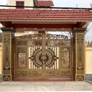 Cổng nhôm đúc mẫu C-010