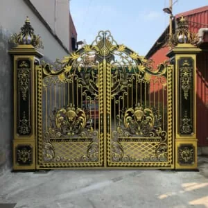 Cổng nhôm đúc mẫu C-019