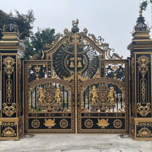 Cổng nhôm đúc mẫu C-009