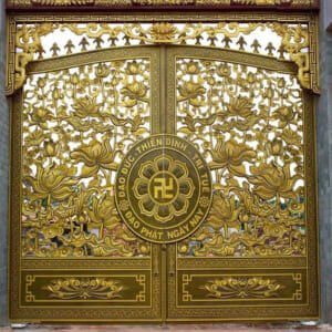 Cổng nhôm đúc mẫu C-011