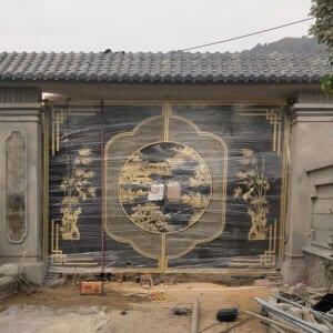 Cổng nhôm đúc mẫu C-003